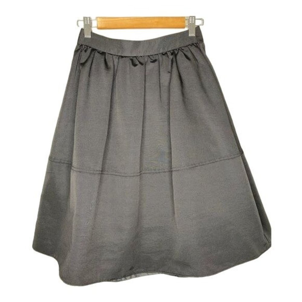Express ladies a line skirt puffy kneelength, Black size 2